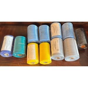 11 Rolls Of Polypro Mesh Ribbon Weatherproof Floral Craft Ribbon NOS Hobby Lobby